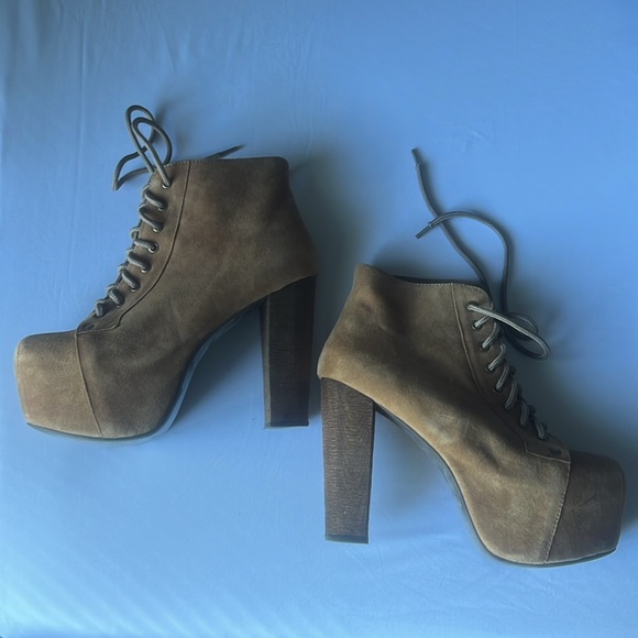 Jeffrey Campbell suede Lita Boot - Picture 2 of 3